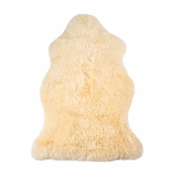 Natural Other - Natural Home Decor Milan Sheepskin Single Rug | 1-Piece | Cream | 2'x3'